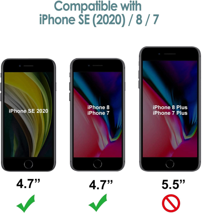 A-One Brand - iPhone 7/8/SE (2020/2022) Skal Korthållare Liquid Silicone - Ljusrosa