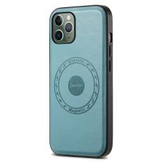 DENIOR - DENIOR Mobilskal till iPhone 11 Pro PU L&auml;der Non-Slip Grip Bl&aring;