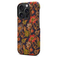 DENIOR - DENIOR iPhone 16 Pro Fodral M&ouml;nstertryckt KonstL&auml;der + PC - Lila