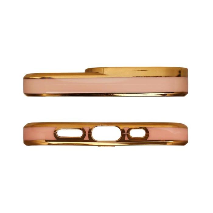 OEM - Galaxy A12 Skal Gold Frame - Guld