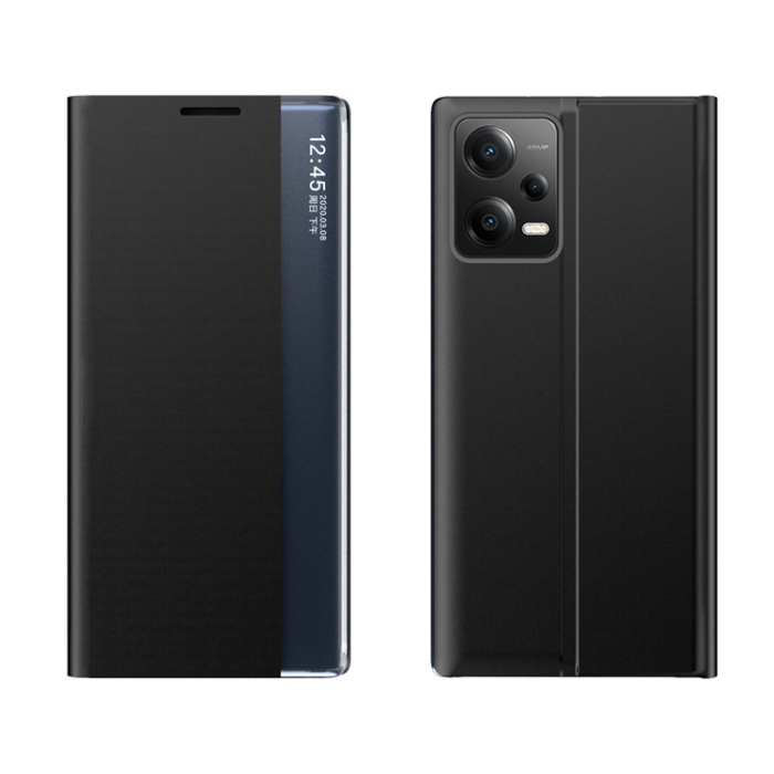 OEM - Xiaomi Redmi Note 12 5G/Poco X5 5G Mobilfodral New Sleep - Svart