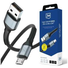 3MK - 3MK USB-A till Micro-USB 10W Kabel 5V/2A 3m N-SERIES Hyper - Svart