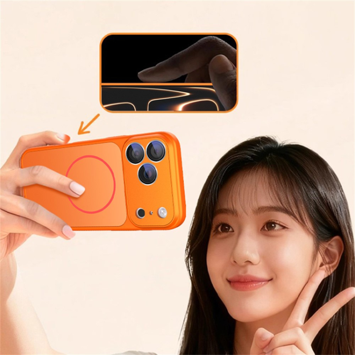 A-One Brand - iPhone 17 Pro Max Mobilskal MagSafe med Linsfilm Skin-touch