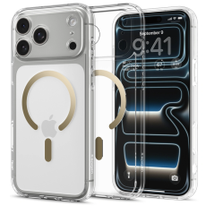 Spigen - Spigen iPhone 17 Pro Mobilskal Magsafe Ultra Hybrid - Clear/Guld