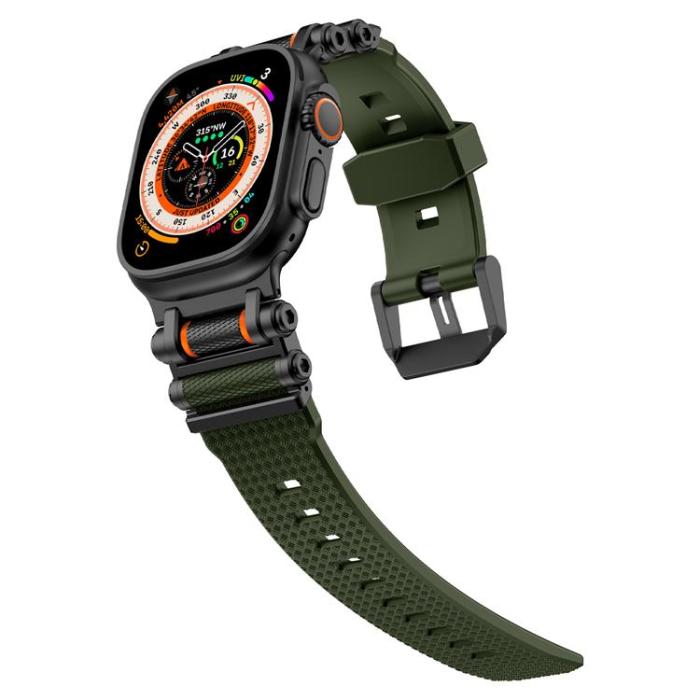 Boom of Sweden - Apple Watch Ultra 2 (49mm) Armband Rotation Axis Silikon - Grön