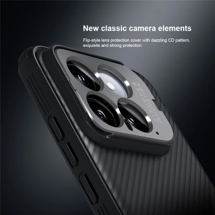 Nillkin - Nillkin Xiaomi 14 Mobilskal CamShield Prop Kickstand - Svart