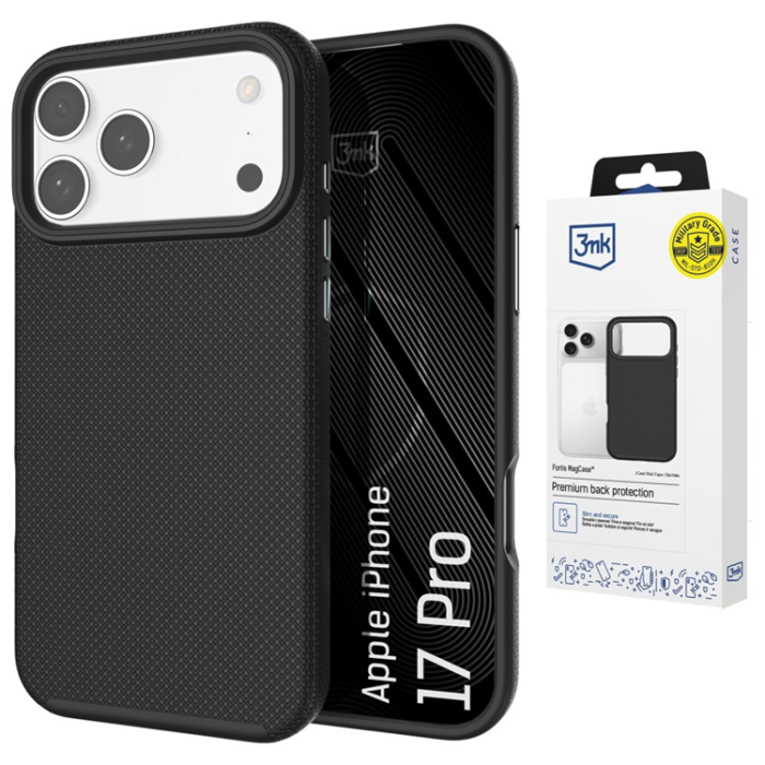 3MK - 3mk Mobilskal För iPhone 17 Pro Magsafe Fortis - Svart