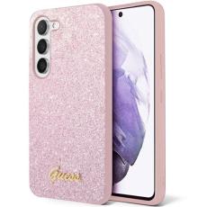 Guess - Guess Galaxy S23 Plus Skal Glitter Script - Rosa