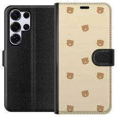 iSecrets - Pl&aring;nboksfodral till Samsung Galaxy S25 Ultra med Bj&ouml;rnm&ouml;nster