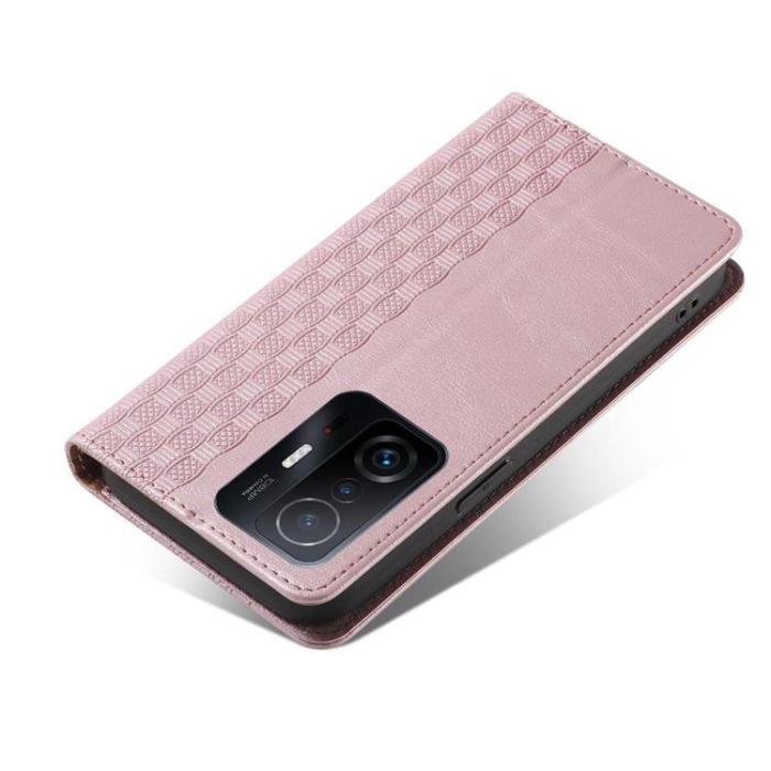 OEM - Galaxy A12 (2020/2021) Plånboksfodral Magnet Strap - Rosa