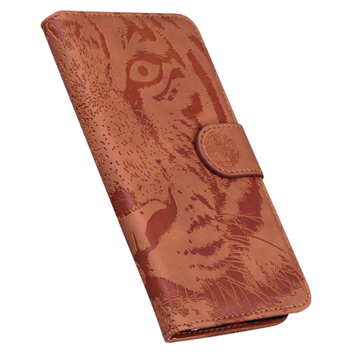 OEM - Sony Xperia 1 VII Plånboksfodral Tiger Print - Marrón