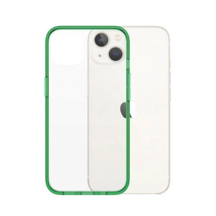 PanzerGlass - PanzerGlass iPhone 13/14/15 Mobilskal Antibacterial - Transparent/Grön
