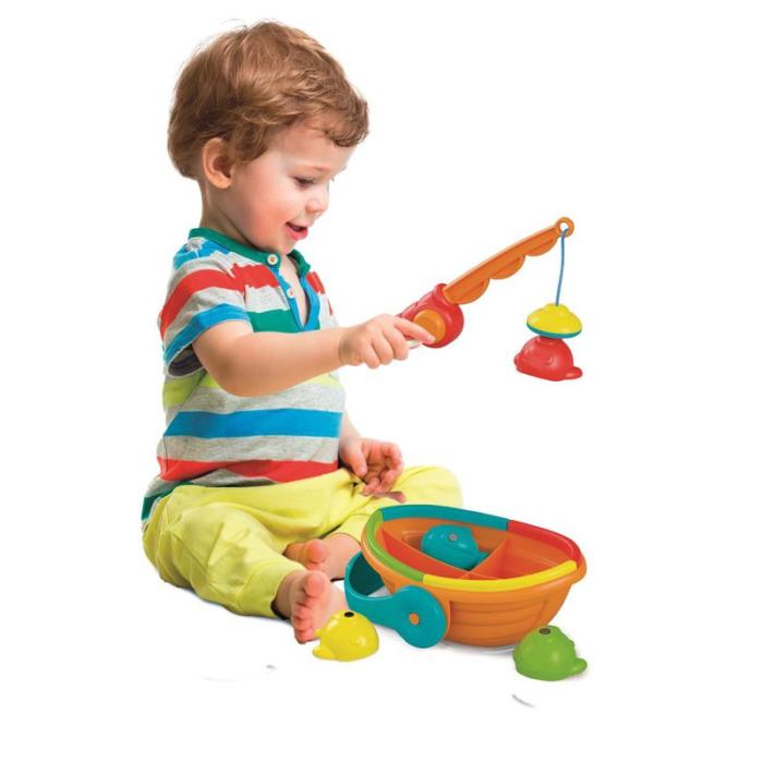 CLEMENTONI - CLEMENTONI Sort & Match Fishing Set Regnbåge