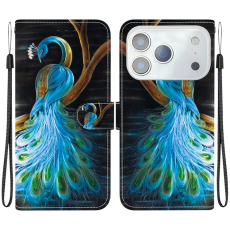 A-One Brand - iPhone 17 Pro Max Plånboksfodral Med Lanyard - Peacock