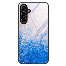OEM - Mobilskal f&ouml;r Samsung Galaxy S26 Marmor m&ouml;nster H&auml;rdat glas + PC + TPU - Gr&aring;