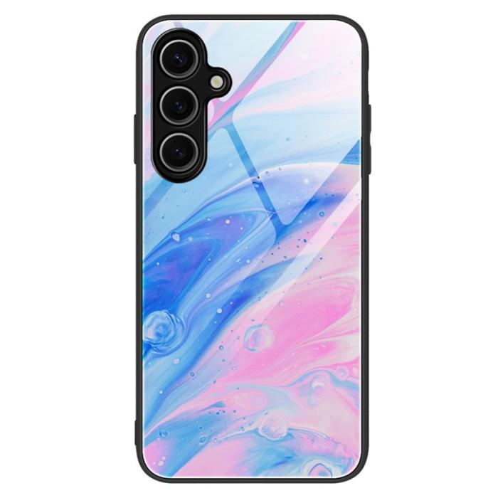OEM - Mobilskal för Samsung Galaxy S26 Marmor mönster Härdat glas + PC + TPU - Grå