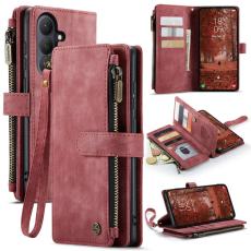 Caseme - CaseMe Mobilfodral f&ouml;r Samsung Galaxy S26 Plus Flera kortfack Konstl&auml;der - R&ouml;d