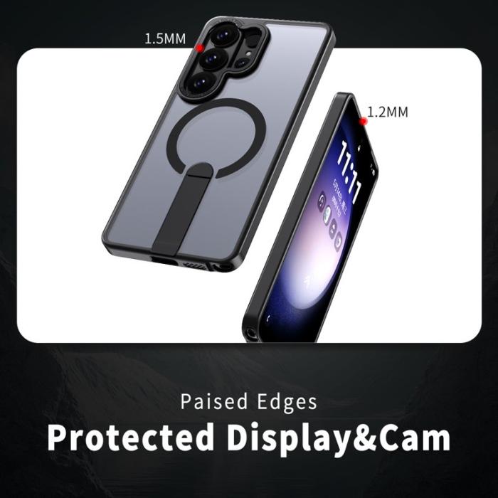 OEM - Mobilskal för Samsung Galaxy S26 Ultra Magnetiskt Kickstand TPU - Svart