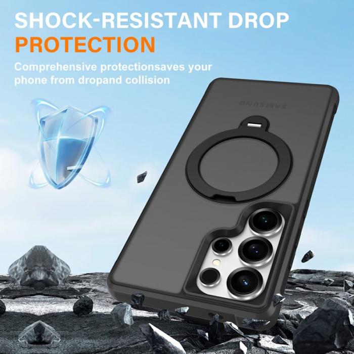 OEM - Mobilskal för Samsung Galaxy S26 Ultra Magnetiskt Kickstand TPU - Svart