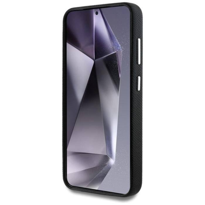 Guess - Guess Galaxy S25 Mobilskal MagSafe Grained Triangle Logo - Svart