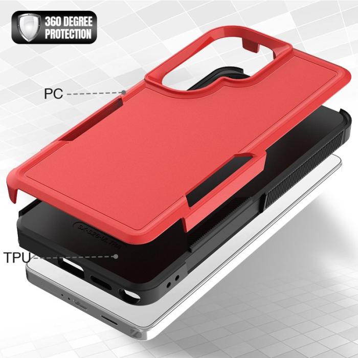 OEM - Mobilskal för Samsung Galaxy S26 Ultra PC + TPU Stöttålig - Röd