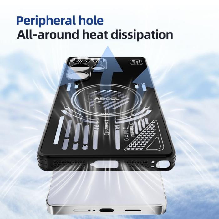 ABEEL - ABEEL Magnetic Skal för Samsung Galaxy S25 Aluminium + TPU - Svart