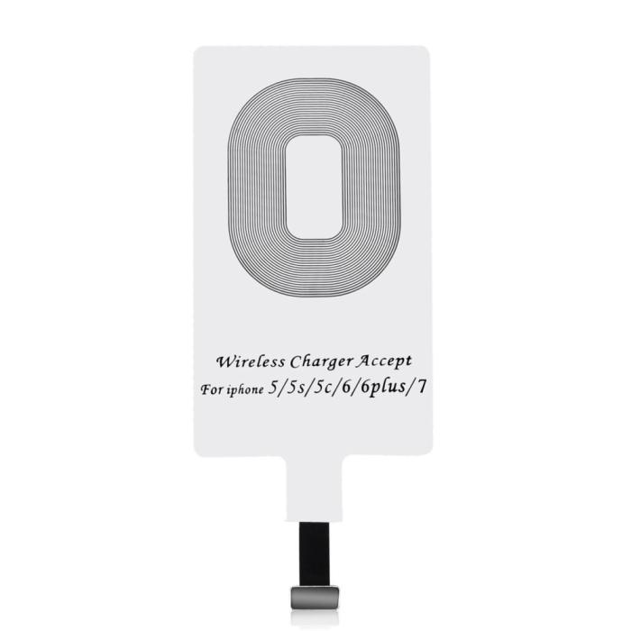 Choetech - Choetech Qi Trådlös Adapter - Lightning - Vit