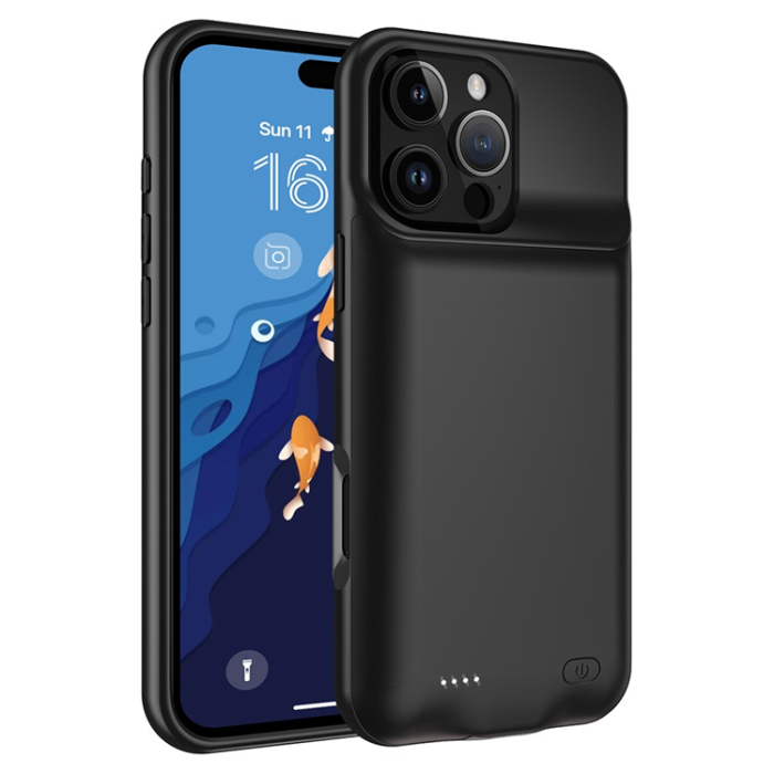 A-One Brand - iPhone 16 Pro Batteriskal 7000mAh - Svart
