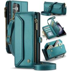 Caseme - CASEME Pl&aring;nboksfodral Konstl&auml;der f&ouml;r Samsung Galaxy S23 Ultra - Gr&ouml;n