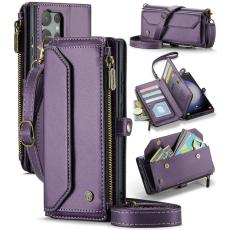 Caseme - CASEME Pl&aring;nboksfodral Konstl&auml;der f&ouml;r Samsung Galaxy S23 Ultra - Lila