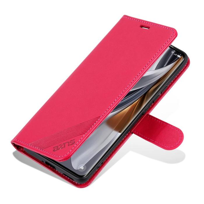 AZNS - AZNS Samsung Galaxy A35 5G Plånboksfodral Anti-Scratch Konstläder - Röd