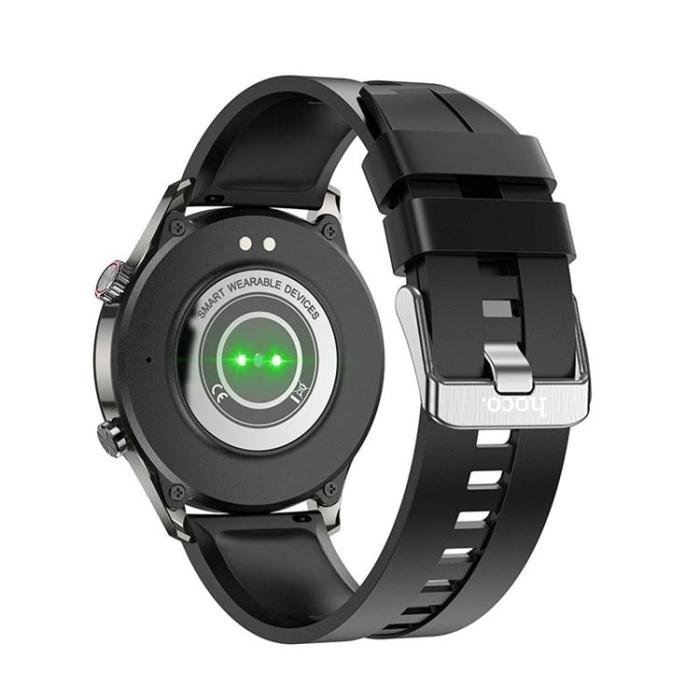 Hoco - Hoco Smart Watch med samtalsfunktion Y7 Pro - metallgrå