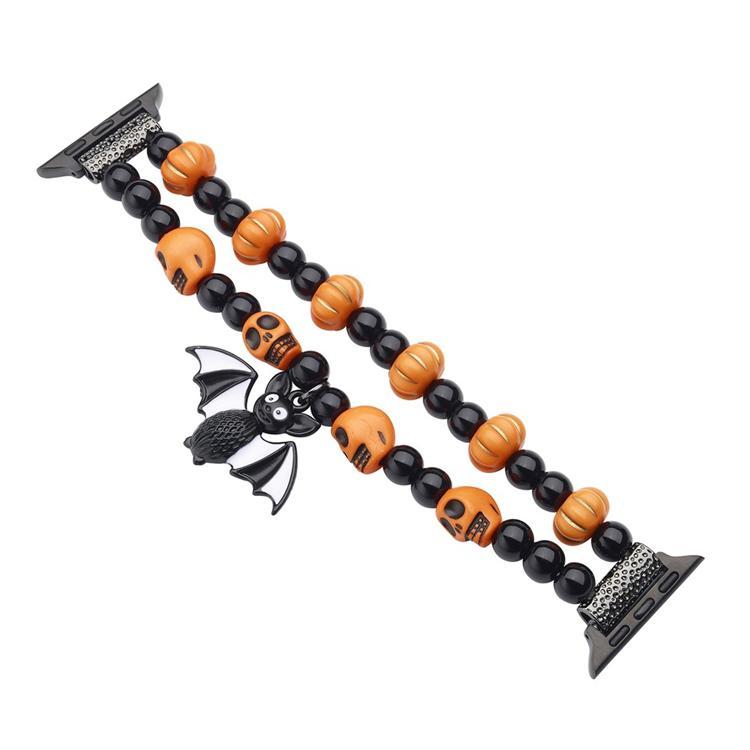Apple Watch (42mm/41mm/40mm/38mm) Armband Halloween Spindel - Fladdermus | 5123 | AlltMobil