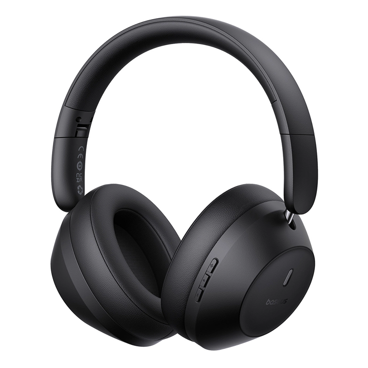 Baseus On-Ear Trådlösa Hörlurar Bluetooth 5.3 - Svart | 505771 | AlltMobil