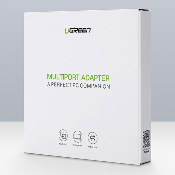 Ugreen - Ugreen Hub 3x USB-A Nätverksadapter - Svart