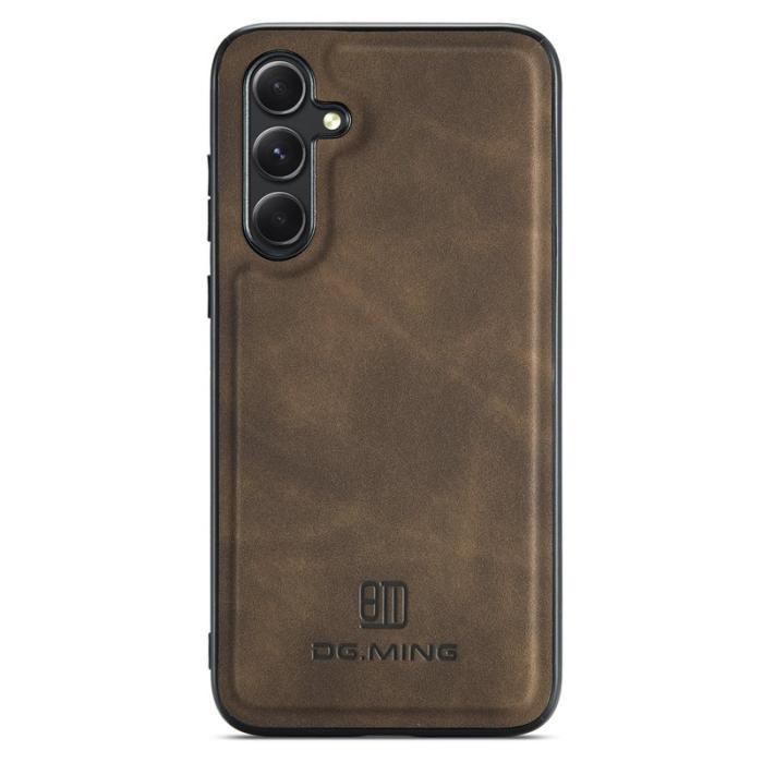 DG.MING - DG.MING Mobilskal till Samsung Galaxy A36 5G PU Läder Hybrid Brun