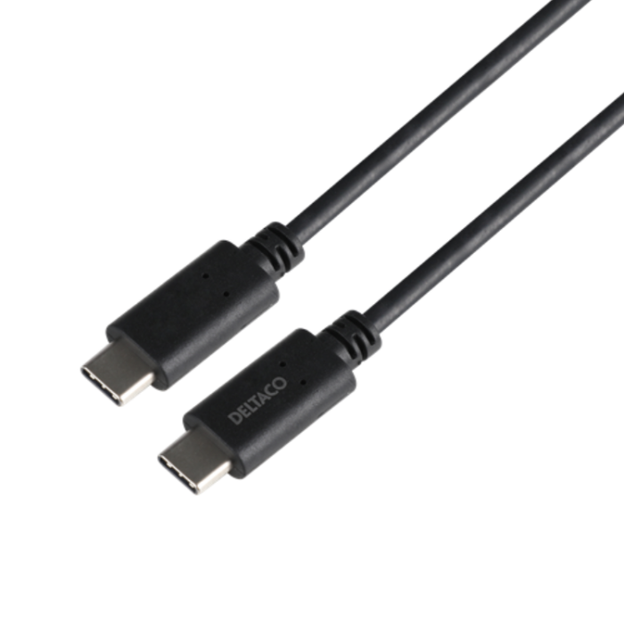 UTGATT1 - Deltaco USB-C till USB-C Kabel 240W 0.8m - Svart