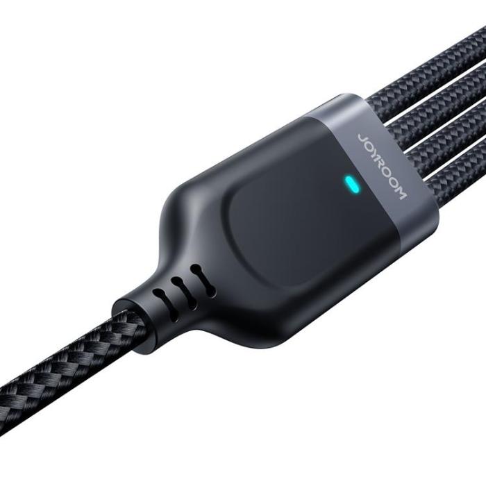 Joyroom - Joyroom 4in1 USB-A till USB-C, Lightning, microUSB kabel 1.2m