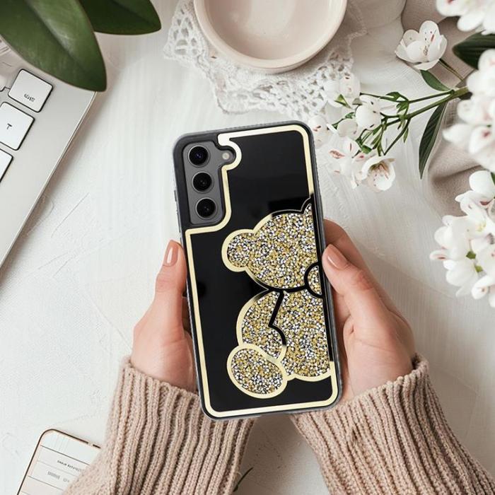 OEM - Galaxy A55 5G Mobilskal Teddy Bear -Guld