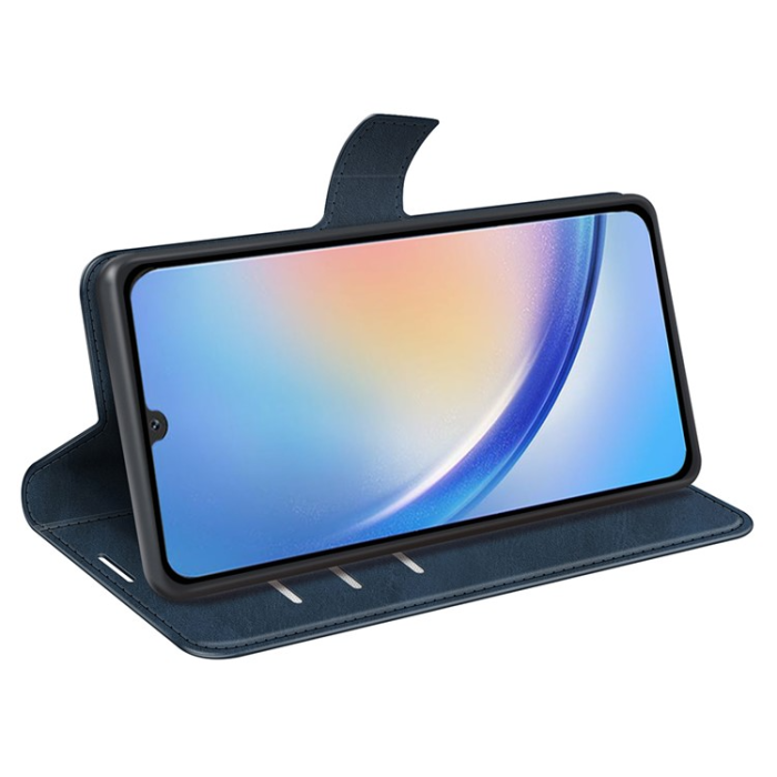 OEM - Galaxy A24 4G Plånboksfodral Folio Flip Calf - Blå