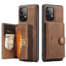 JEEHOOD - JEEHOOD Samsung Galaxy A32 5G/M32 5G Konstl&auml;der Pl&aring;nboksfodral Magnetisk Brun