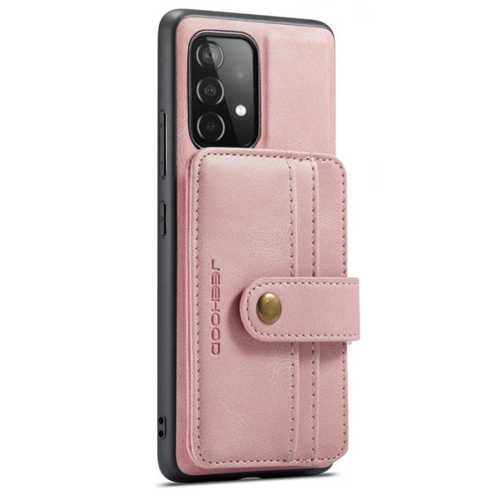 JEEHOOD - JEEHOOD Samsung Galaxy A32 5G/M32 5G Plånboksfodral Konstläder Rosa
