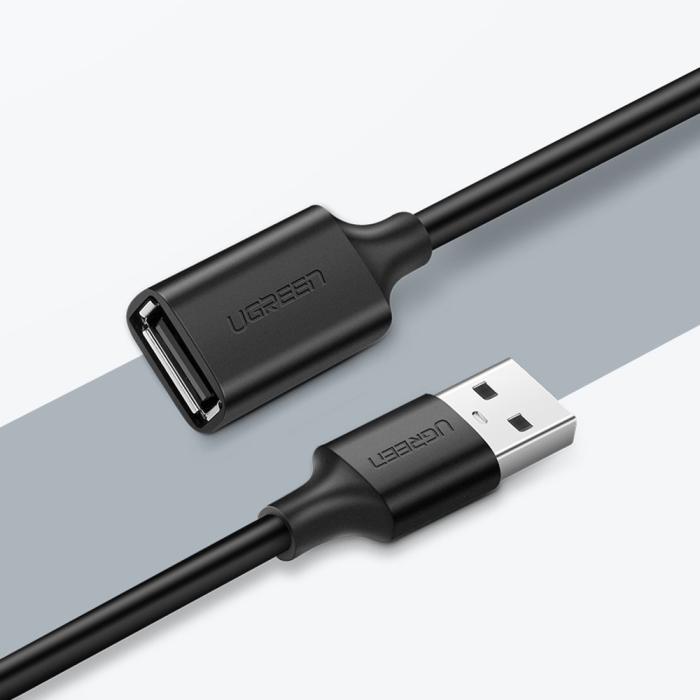 Ugreen - Ugreen Förlängning USB 2.0 Adapter Kabel 0.5m - Svart