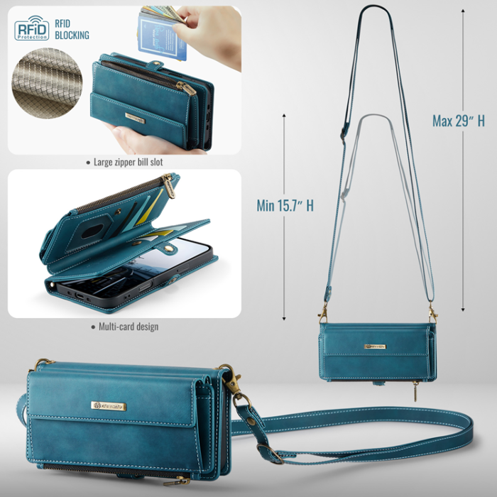 Caseme - CASEME iPhone Air Plånboksfodral Zipper RFID C39 - Grön