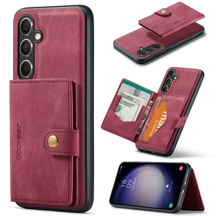 JEEHOOD - JEEHOOD Samsung Galaxy S23 FE Fodral Retro TPU - Röd