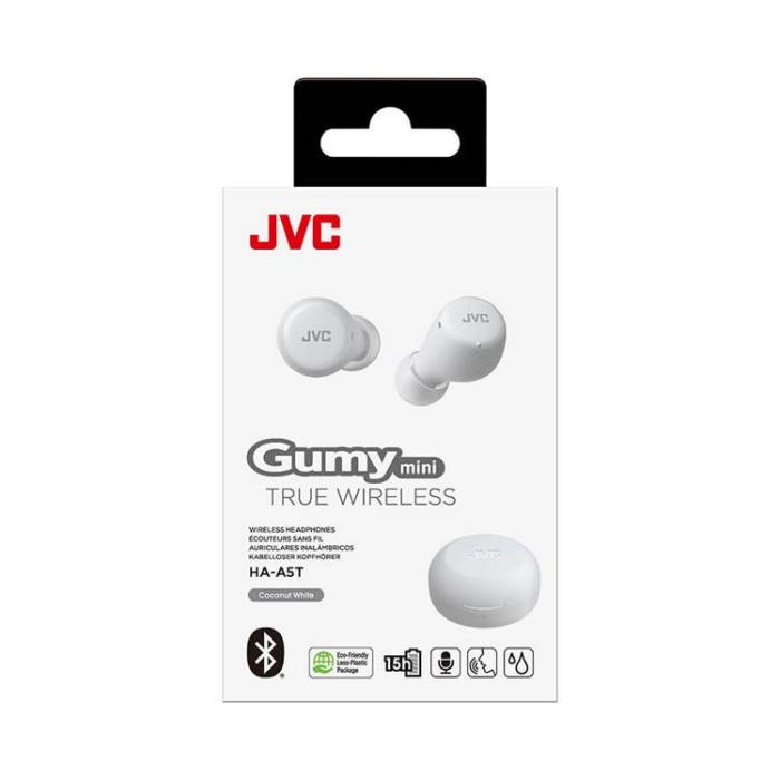 JVC - JVC Hörlurar In-Ear True Wireless Gumy Mini HA-A5T - Vit