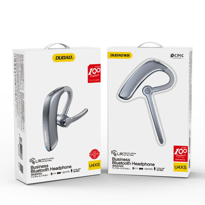 UTGATT1 - Dudao Bluetooth Business Headset Wireless 5.0 Hörlur U4xs - Grå