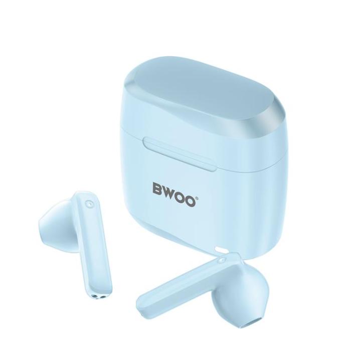 BWOO - BWOO TWS In-Ear Hörlurar Trådlösa Bluetooth BW94 - Blå