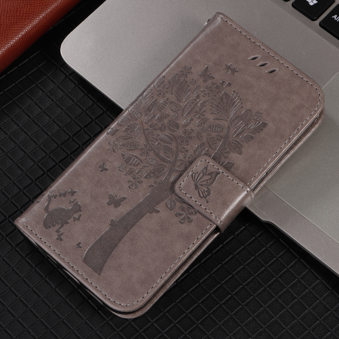 A-One Brand - OnePlus 15 5G Plånboksfodral Cat Tree Pattern Läder