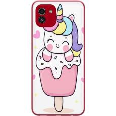 iSecrets - Mobilskal till Samsung Galaxy A03 med Glad enhörning